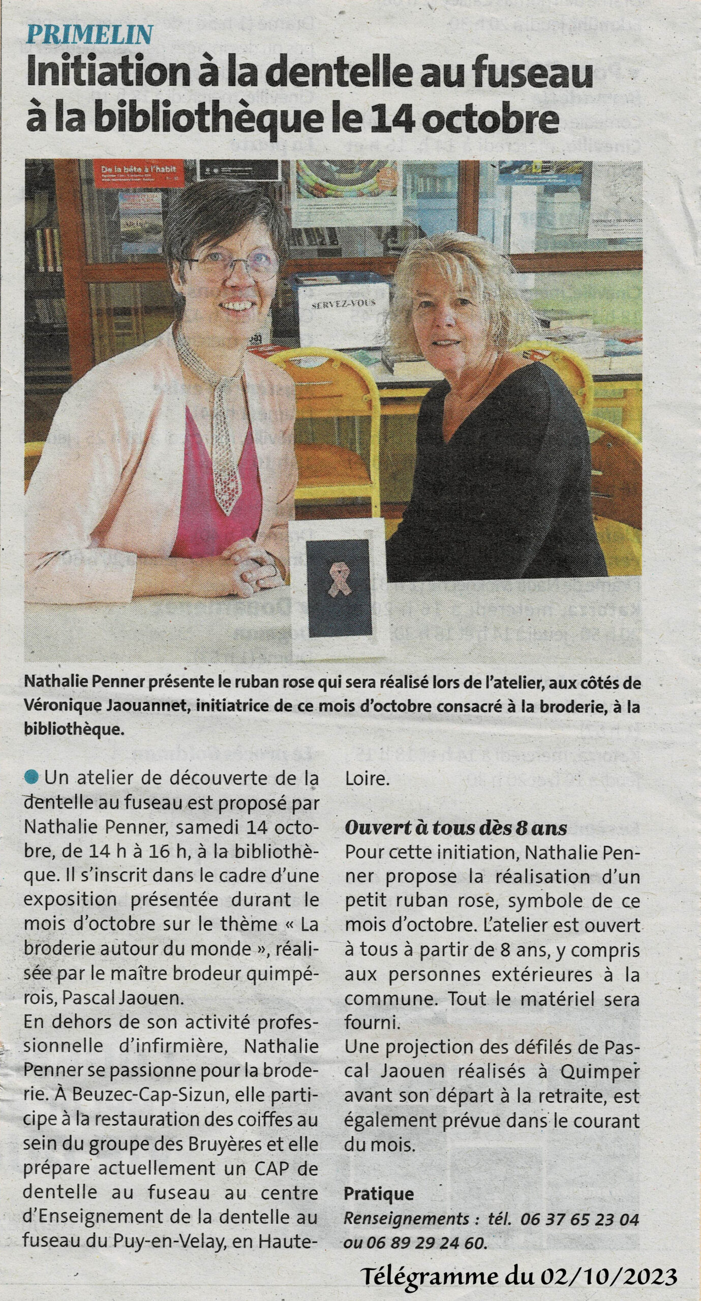 on est à fond a l'atelier hors du temps - chat couché sur de la dentelle au fuseau